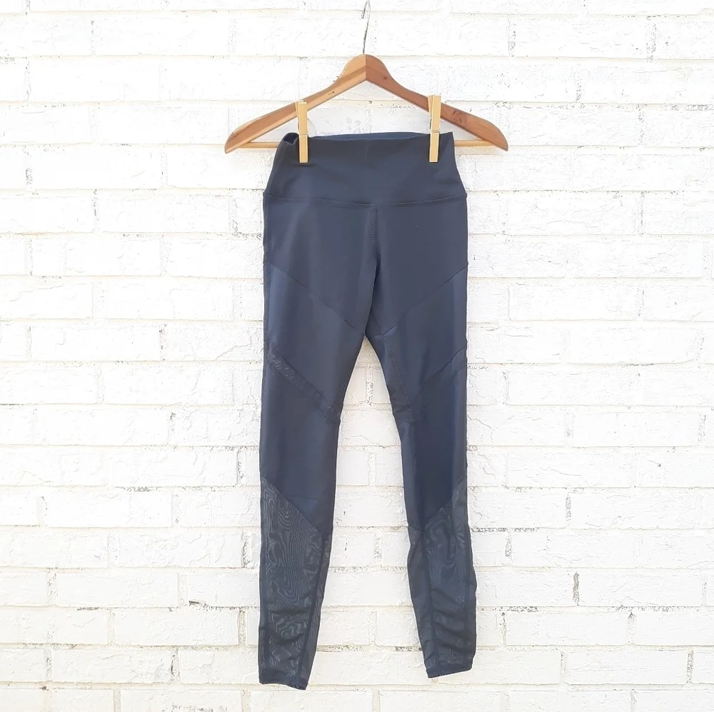 Alo Sheila Leggings Gray Sheer XS